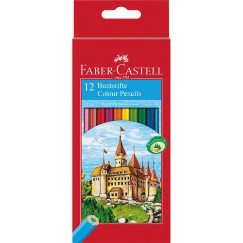 Faber Castell 12db-os hatszögű Vármintás szinesceruza készlet 120112