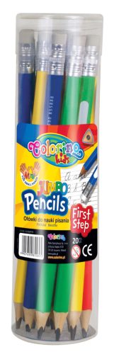 Grafitceruza Colorino Kids JUMBO trio radírosvégű 20db-os 55888