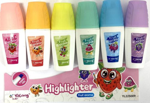 Szövegkiemelő filc mini illatos 6db-os YL225009