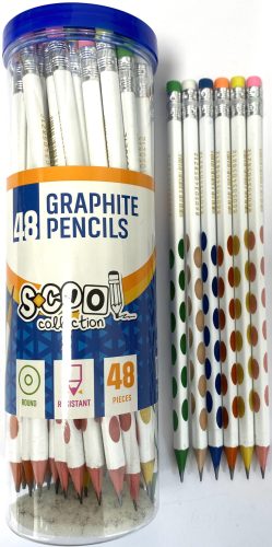 Grafitceruza trio radíros jobb/balkezes White-Dots SC1612 48db/doboz
