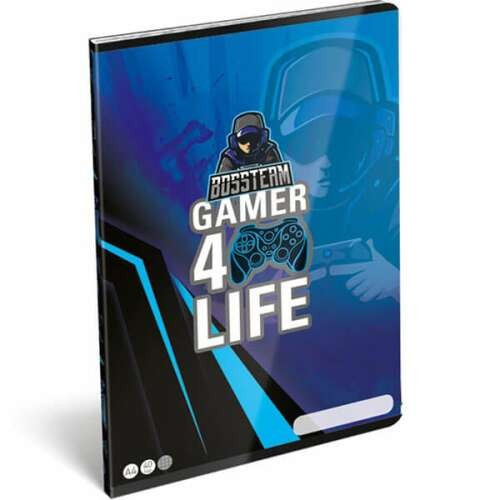 Füzet A/4 40lap vonalas Lizzy Gamer 4life 96331