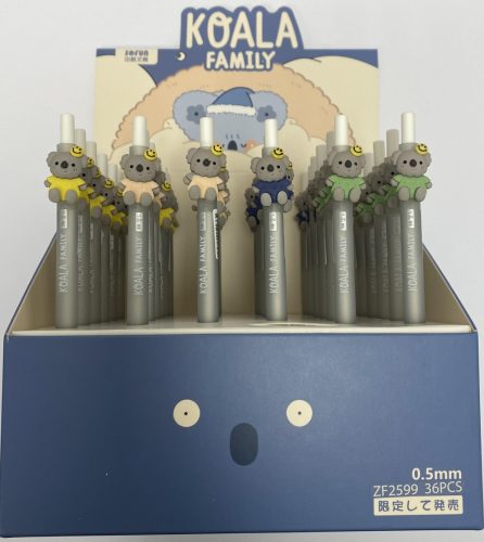 Nyomógombos golyóstoll Koala ZF2599 36db/display