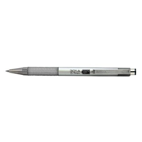 Zebra F-301A golyosiron Metál EZÜST (12db/doboz)