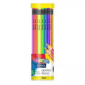  Grafitceruza Colorino School NeonTrio 48db-os HB radírosvégű 39972