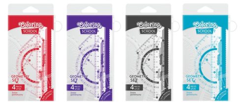 Colorino School 4db-os 15cm-es vonalzókészlet 39606