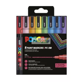 Posca PC-3M csillámló filctoll 8db-os készlet