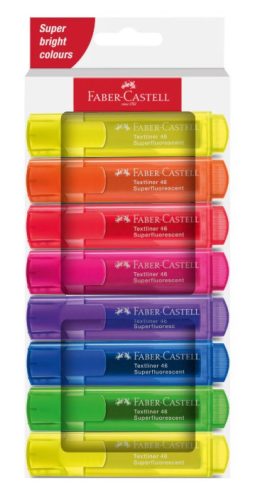Faber Castell szövegkiemelő készlet 8db-os fluoreszkáló 254648
