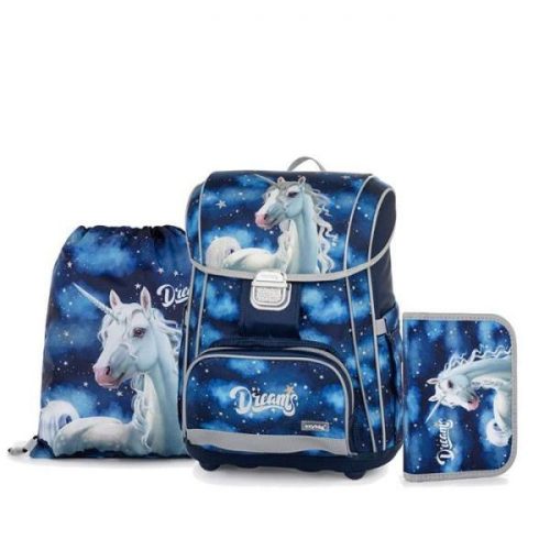Anatómiai iskolatáska szett OxyBag Prémium Unicorn Dreams 20724