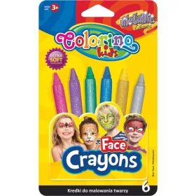Colorino 6db-os metál arcfestõ krétakészlet 65917