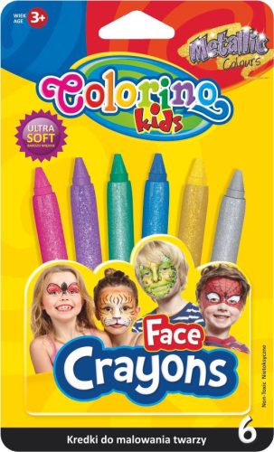 Colorino 6db-os metál arcfestõ krétakészlet 65917