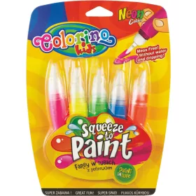   Colorino 5db-os ecsetvégû tubusos temperakészlet NEON színek 66044