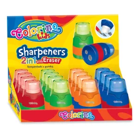 Colorino 2in1 radír+ceruzahegyező 16db/doboz 65269