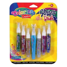   Colorino Creative 6db-os csillámpor készlet ragasztóval 68604 