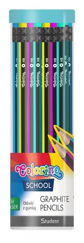 Grafitceruza Colorino School Hexa 48db-os HB radírosvégű 39958