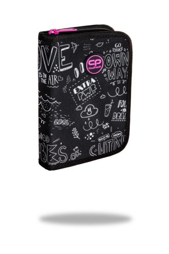 Tolltartó kétklapnis üres Cool Pack Clipper B&W Scribble 76325