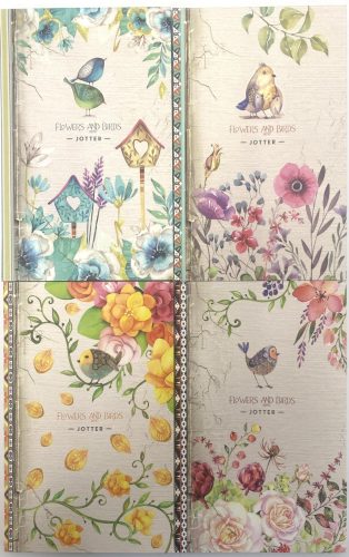 Notesz B/6 80lap vonalas  125x200mm Flowers And Birds 0811