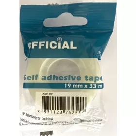 Ragasztószalag 19mmx33m csomagolt Official