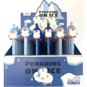   Nyomógombos zseléstoll 0,5mm Pingvin ZF2922 (36db/disp.) AKC!