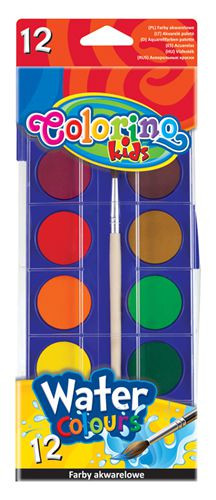Colorino 12gombos vízfesték 30mm 14014