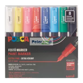   Uni PC 1M 8db-os készlet(fekete,zöld,v.kék,piros,kék,rózsaszín,sárga,fehér)