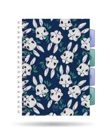 Spirálfüzet A/5 PP regiszteres Cool Pack Princess Bunny 27353