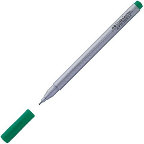 Tűfilc grip 0,4mm smaragdzöld Faber Castell 151663