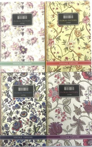 Notesz B/6 80lap vonalas kem.fed.125x200mm Foral Pattern 0811
