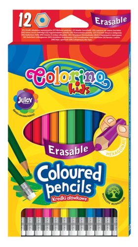 Színesceruzakészlet Colorino radírozható 12db-os 87492