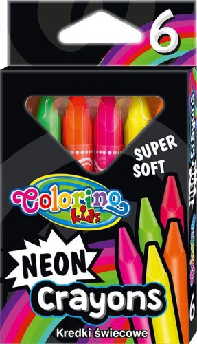 Colorino 6db-os NEON trio zsírkrétakészlet 92050