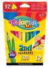 Colorino 12db-os kétvégű filctollkészlet 0,7mm/4mm 92500
