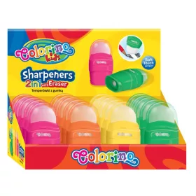 Colorino 2in1 radír+ceruzahegyezõ 20db/doboz 92654