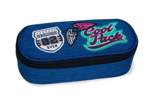 Tolltartó klapnis Cool Pack CAMPUS Girls Badges Denim 2019 62057