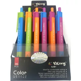 Golyóstoll 0,5mm trio neon YL212616 36db/display