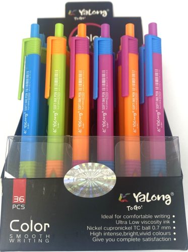 Golyóstoll 0,5mm trio neon YL212616 36db/display
