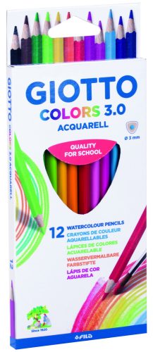 Szinesceruza készlet 12db-os Trio Giotto Colors 3.0 Aquarell