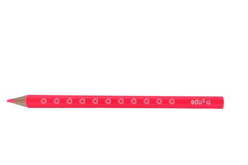 Szinesceruza szóló Edu3 Jumbo trio Neon pink 304 12db/doboz