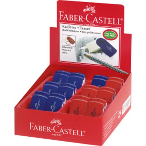 Faber Castell radír Sleeve mini színes műa.tartóban (24db/doboz)