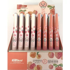 Golyóstoll négyszínű Barack B-5518 (48db/disp.)