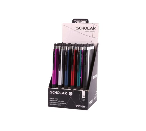 Nyomógombos golyóstoll Vinson 901 Touch Pen olajbázisú 36db/display