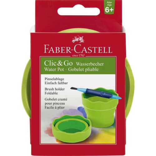 Faber Castell ecsettál Click&Go Világoszöld