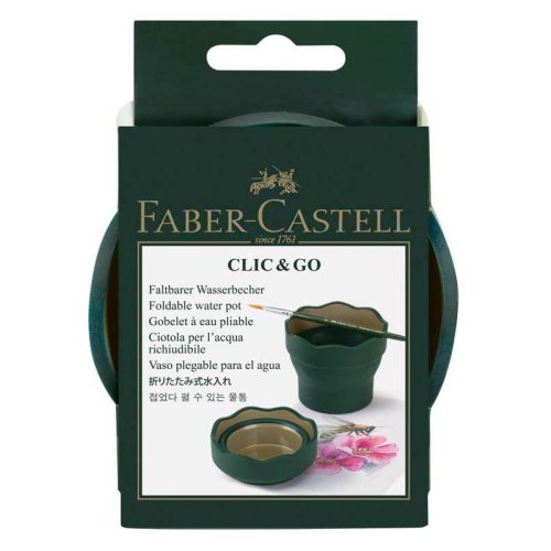 Faber Castell ecsettál Click&Go Sötétzöld