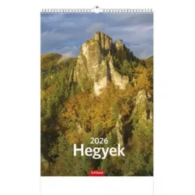 Falinaptár B4 spirál TopTimer 23x33cm Hegyek 2026