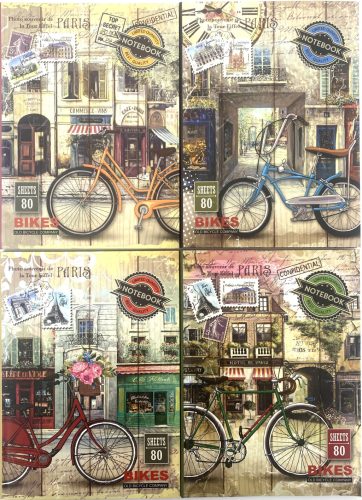 Notesz A/5 kem.fed.80lapos vonalas Old Bikes 0835