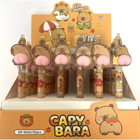 Nyomógombos radírozható toll Capybara 9620