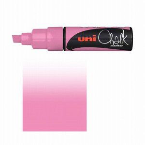 Uni PWE-8K FLUO RÓZSA folyékony kréta 8mm vágott végű