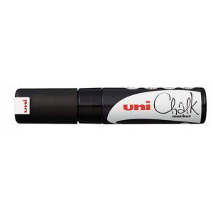 Uni PWE-8K FEKETE folyékony kréta 8mm vágott végű