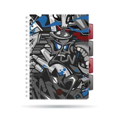 Spirálfüzet A/5 PP regiszteres Cool Pack Street Art 27605