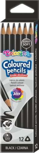 Szóló szinesceruza Colorino Kids Fekete (12db/doboz) 86532