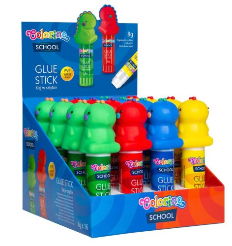 Colorino School 8g ragasztóstift DINOSAURS 16db/doboz 84781