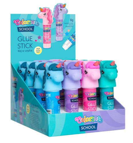 Colorino School 8g-os ragasztóstift UNIKORNIS 16db/doboz 84750